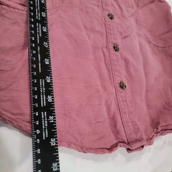 Lucky Brand Womens Button Up‎ Linen Shirt Dress Size Xs Pink - Picture 6 of 7